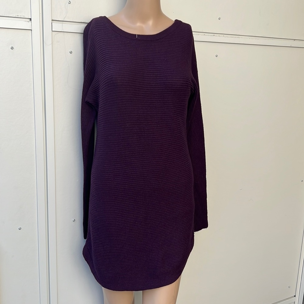 Purple Long Sleeve sweater Dress XS
